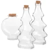 Storage Bottles Wishing Bottle Drift Mini Cork Craft Decorative Glass Jar Transparent Landscape Container