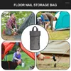 Sacs de rangement Tent Stakes Holder Oxford Tissu Camping Sac à nails Papier portable PARTICON POUR RADIGNE EXTÉRIEUR