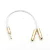 NEW 3.5 One Point Two Earphone Microphone Audio Cable Audio Splitter One for Two Couple Line Earphone Adapter Cablefor Audio Splitter Cable