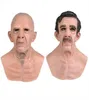 Latex Mask Bald Old Man Woman Full Head Halloween Realistic Funny Scary Adult Rubber Elder Costume Party Cosplay Decor Prop New L23673764