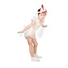 Танцевальная одежда пантомима умная белая гусь милый костюм животных шоу доставка одежды, детская детская детская одежда, косплей Косто Дхубз