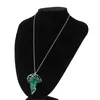 Chaines Collier de feuilles vert elfe Vintage Trend