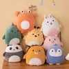 40 cm przytulnie Squishy Pig Rabbit Panda Crab Kawaii Zoo Animal Plush Pillow Soft Plushie Peluche Doll Birthday Prezent 240509