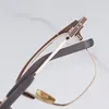 サングラスは、日本の手作りのヴィンテージカメと透明なアセテートリムレス眼鏡のための透明な酢酸眼鏡フレーム