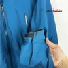 Diseñadores Marca de chaquetas con capucha con capucha COMP Lithic Chaqueta de concha RECCO Azul 9LW3