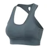 Al Women Sports Bra Tops Cew Neck Fintness Ribberタンクベストスキンフレンドリートレーニングブレインコートケルクロスクイックドライトップメスフィットネスクロップブラジャー