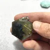 Hänghalsband högkvalitativ kristallstjärna av David Natural Moonstone Labradorite Hexagram Gemstone Magen Healing