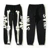 Y2K pęknięta szkielet kość nadruk święty Michael Sweatpant Pant Men Men Kobiety American Streetwear Vintage Casual Jogger Spodni 240428