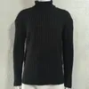 Men's Sweaters Turtleneck Sweater Solid Color Slim Knit Top Autumn And Winter Fashion European American Wear