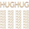 Garrafas de armazenamento 100 PCs Decoração de casamento Diy Wood Hug Chunk Chunk preenchendo recortes decorativos de madeira