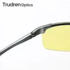 Lunettes de soleil Trudren Mens Sport Pochromic pour les verres de conduite de nuit en aluminium enveloppant PO Chromic Running Glass 5933