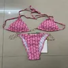 Kvinnors badkläder F Sexig designer Swimsuit Solid Bikini Set Textil Låg midja baddräkter strandkläder simning för kvinnor sexig en bit badkläder storlek S-XL #50