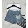 Merk shorts designer broek vrouwen dames shorts jurk mode logo broek pure katoenen denim stof korte zomer strand vakantie jeans 10 mei