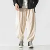 Pantaloni maschili uomini vintage harem streetwear uomo sciolto casual harajuku in stile coreano in stile elastico jogger oversize pantalone 5xl 5xl