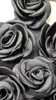 Frauen Tanks Rosenblüte Blumenapplikation mit satinhalterhalter Hals-Rückenschnüre wunderschönes Oberteil in Schwarz
