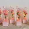 3Pcs Gift Wrap PVC Transparent Rose Flower Box Plastic Cake Packaging Box Florist Wrapping Boxes DIY For Wedding Valentines Day Gift Box