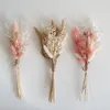 Dekorative Blumen Hochzeitsvorräte Pampas Herbst Dekor erhalten natürliche getrocknete Mini Bouquet Country Tischdekoration Accessoires