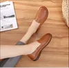 Casual Shoes Summer Hollow Out Women Flats Slip On Ballet Shallow Hand-made Genuine Leather Womens Loafers