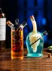 Coppa di cocktail di lusso Creativo Coppa di coppa a doppio tubo vetro personalizzato utensili da bar personalizzati tazza di bevande per bevande 240428