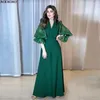 Casual Dresses Europe And The United States 2024 Women's V-neck Long Sleeve Jumpsuit Solid Color Wide Leg Pants