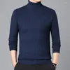 Herrenpullover Herbst/Winter Rollkragenpullover Hemd verdickte Pullover Business Pullover -Kleidungsstricken