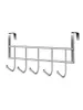 Hangers rekken over de deur 5 haken huis badkamer organizer rek kleding jas hoed handdoek hanger roestvrij staal goed loadbearing7607719