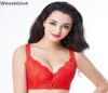 Bras Weseelove Soutien Gorge Femme reggiseno plus size Donne spingono verso l'alto Red Red Red Coppa grande donna in pizzo sottile X1725873051