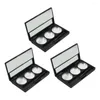 Storage Bottles 3 Pcs Empty Eye Shadow Box Blush Organizer Small Makeup Organizers Eyeshadow Pan Case Plastic