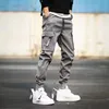 Klasik Tasarım Çok Cepleri Kargo Pantolonlar Erkek Günlük Gevşek Fit Drawstring Joggers İlkbahar Yaz Dış Mekanı 240430