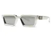 2021 Модельер негабаритные квадратные солнцезащитные очки мужчины женщины винтажный щит металлические солнцезащитные очки для мужчин UV4006317124