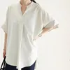 Women's Blouses Casual Summer for Women 2024 Koreaanse stijl Pretty Loose Chiffon Lady Shirts Japanse pullovers