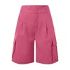 Shorts femminile da donna SADIE ORGANO BASSE CASSO CASUN ALLA COLORE SOLID CAMPANTI STRATO PANTANI SIGNITÀ SIMMA ESSERTA ESSERE STRUEGGI