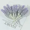 Decoratieve bloemen 6/30 stks mini plastic kunstmatige lavendel nepbloemboeket voor huis bruiloft decoratie handgemaakt diy krans scrapbooking