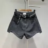 Shorts femminile sexy ragazza nera denim pantalone corto estate in alto in vita gamba casual gamba casual 2024 jeans da donna alla moda