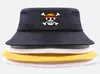 Cappello da un cappello a secchio a un pezzo il cappello del re pirata anime luffy harajuku donne uomini cotone per la protezione solare all'aperto capbiti brume brod tappi Q08051412996