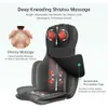 Snailax Full Body Massage stoel kussen - Shiatsu kneedstoel draagbare nek en rugmassager met warmte en compressie voor rug en schouders