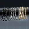 3.5/5/7/9 mm Dikke Miami Cubaanse kettingarmband voor mannen roestvrij staal Goud Cuban Link Chain Bracelet Polsband Classic Punk Heavy Male Jewelry