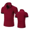 Polos pour hommes Polo Polo Business Casual Summer Summer à manches courtes Top Loose Fashion Q240509