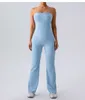 Lu Yoga BodySuit Align Jumps Cuit ight Tube Top, Beau dos, Butt Lift, Suit à saut évasé pour les femmes Lemon LL Sport Running