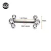 乳首リング1PC F136 Titanium Industrium Barbell Rings Nipple Bar Ear Tragus 1.6x14mm Piercing StudEarrings Body Piercing Jewelry Nipple Pi Y240510