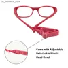 Lunettes de soleil Porte-lunettes pour enfants avec bretelles Taille 44/16 Vis une pièce Free 3-5y Bendable Optical Childrens adapté aux garçons et filles Q240410