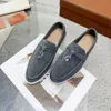 LP Dress Designers men Shoes for Womens Loafers Top Quality Cashmere Leather Tassels High Elastic Beef Tendon Bottom Casual Flat Heel Soft Sole Dress Shoe Black 35-45