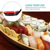Geschirrssätze Teller dekorativ schwarz Servingschalen Sushi Boot Flächenwaren Dekorieren