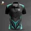 Herren-T-Shirts 2024 Anpassung von Sommer Casual Badminton Shirts Herren Sport kurzärmeliger Polo-Shirts Tischtennis T-Shirt Runnmen T-Shirt Tops J240509