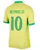 2024 Kinder Fußball Kits Brazils Fußballtrikots L.Paqueta Neymar Vini Jr.P.Coutinho Richarlison G.Jesus T.Silva Bruno G. Pele Casemiro National Football Jersey Kit