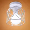 Ceiling Light E27 Iron Lamp Body Indoor Lighting Lights For Aisle Bedroom Vintage Ceiling Metal Cage Fixture Lights 110-240V D3.0