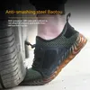 Werk sneakers mannen veiligheidsschoenen constructie staal teen werk veiligheid laarzen mannen schoenen anti-prikwerk werk zomerschoenen ademend 240504