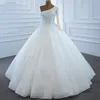 2024 Arabische Dubai Brautkleider Eine Schulter lange Ärmel Perlen Perlen Pailletten Braut formelle Kleider Robe Mariage Vestidos de Novia Customed
