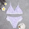Swimwear pour femmes New Bikini Imprimé Bagure de triangle mignon pour les filles Split Bikini MAINT
