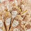 3 pezzi Wrap regalo 50 pezzi di caramelle a cono trasparente Banci di Pasqua Sweet Cookies Snack Storage Packaging Birth Birthing Bomboniere